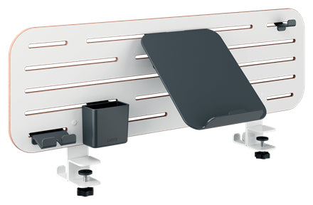 Leitz Ergo Pegboard Desk Organiser with laptop holder, 80x25 cm