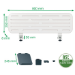 Leitz Ergo Pegboard Desk Organiser with laptop holder, 80x25 cm