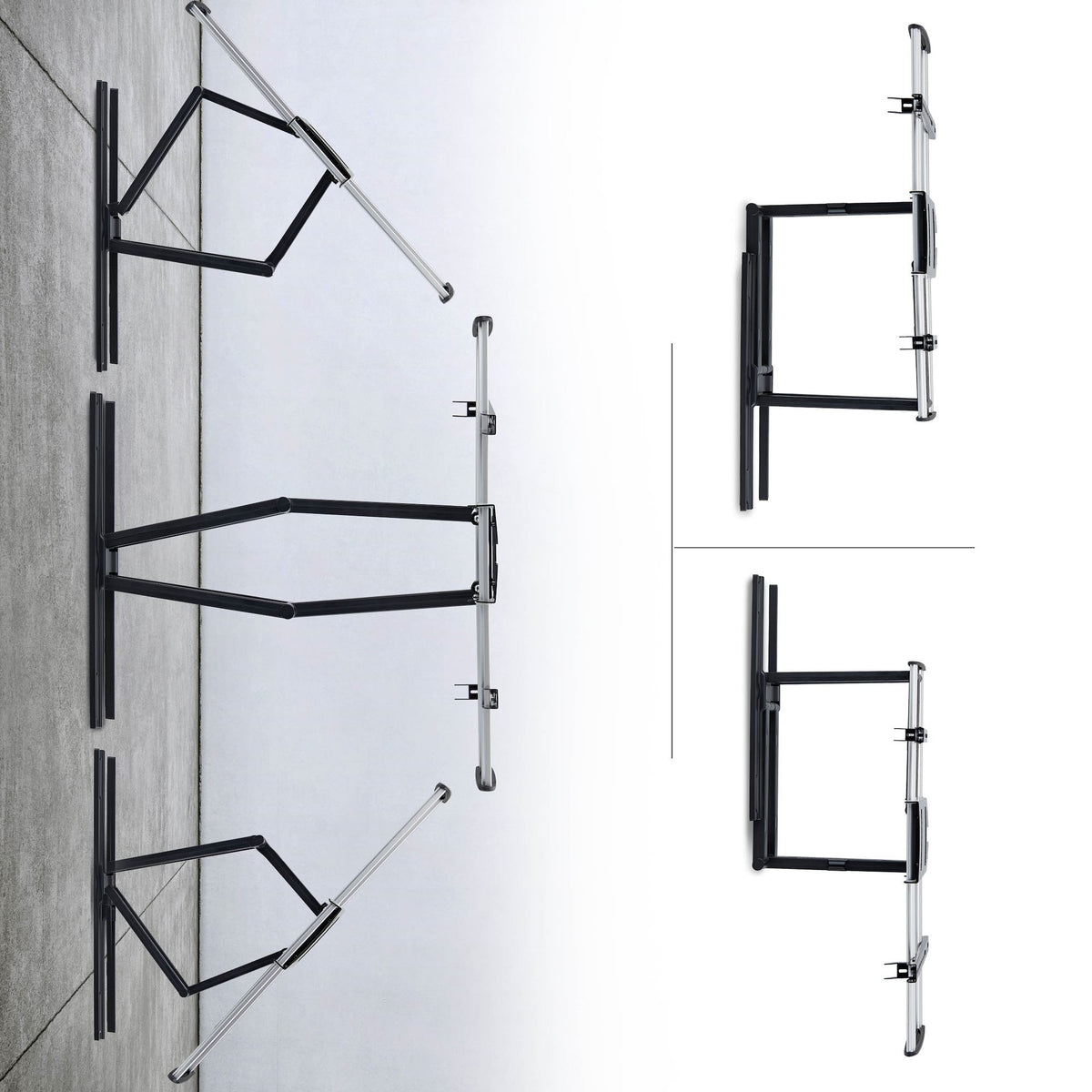 StarTech.com Ultra-Slim Articulating TV Wall Mount for up to 65-inch and 99lb/45kg Flat Screens, VESA 600x400, TAA-Compliant Low-Profile Bracket