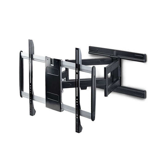 StarTech.com Ultra-Slim Articulating TV Wall Mount for up to 65-inch and 99lb/45kg Flat Screens, VESA 600x400, TAA-Compliant Low-Profile Bracket