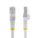 StarTech.com 3m CAT6a Ethernet Cable - White - Low Smoke Zero Halogen (LSZH) - 10GbE 500MHz 100W PoE++ Snagless RJ-45 w/Strain Reliefs S/FTP Network Patch Cord