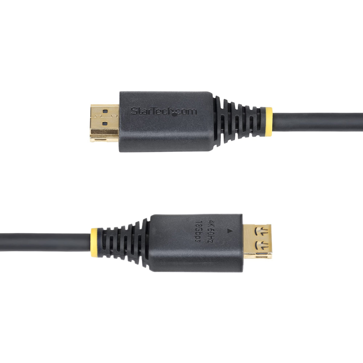 StarTech.com 6ft (1.8m) High Speed HDMI Cable with Gripping Connectors, 4K 60Hz/1440p 144Hz, HDR10/HDCP 2.2/ARC, 18Gbps, UHD HDMI Cord for TV/Monitor/Display, TPE Jacket