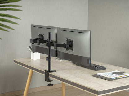 Equip 17"-32" Articulating Dual Monitor Desk Mount Bracket