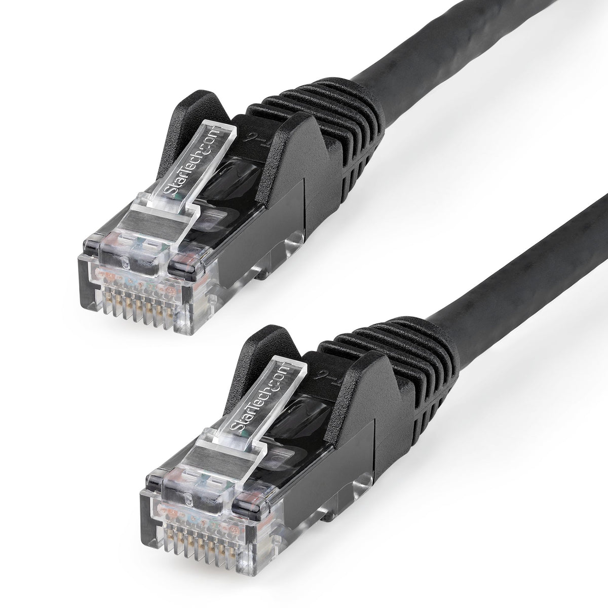 StarTech.com 1m CAT6 Ethernet Cable - LSZH (Low Smoke Zero Halogen) - 10 Gigabit 250Mhz 100W PoE RJ45 10GbE UTP Network Patch Cord Snagless with Strain Relief - Black, CAT 6, ETL Verified, 24AWG