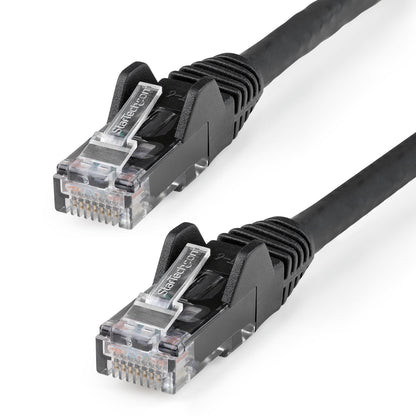 StarTech.com 1m CAT6 Ethernet Cable - LSZH (Low Smoke Zero Halogen) - 10 Gigabit 250Mhz 100W PoE RJ45 10GbE UTP Network Patch Cord Snagless with Strain Relief - Black, CAT 6, ETL Verified, 24AWG