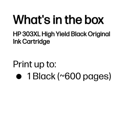 HP T6N04AE/303XL Printhead cartridge black high-capacity, 600 pages ISO/IEC 24711 12ml for HP Envy Photo 6230/e