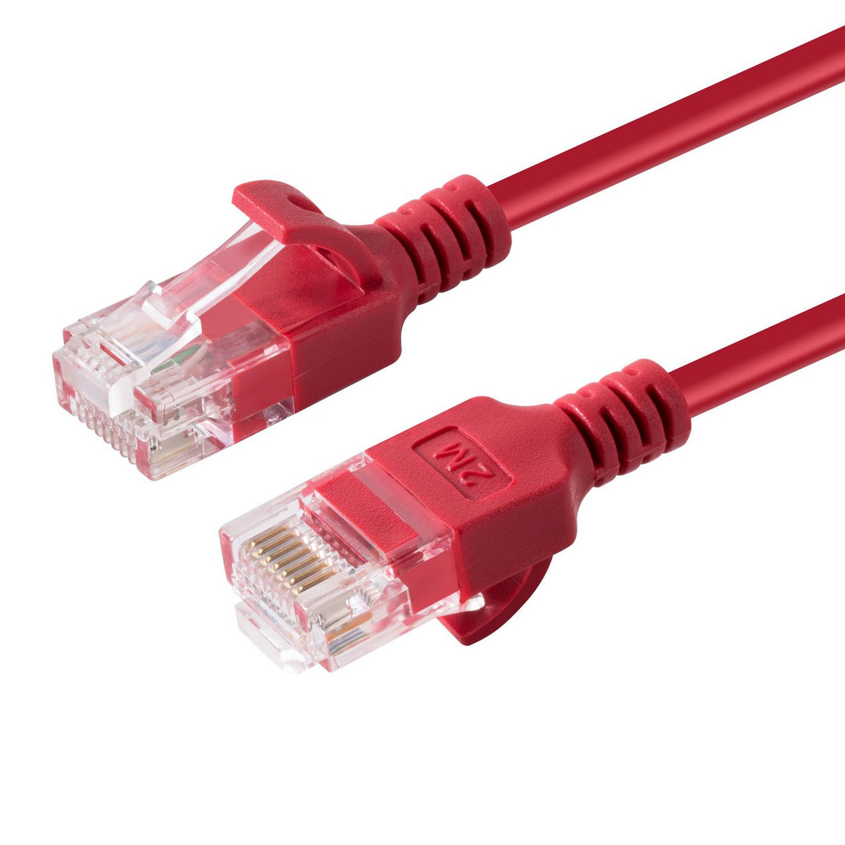 Microconnect V-UTP6A005R-SLIM networking cable Red 0.5 m Cat6a U/UTP (UTP)