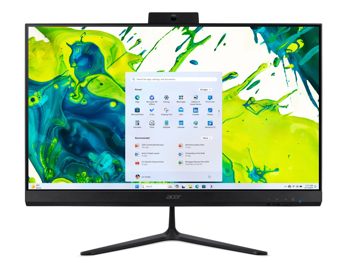 Acer Aspire C24B All‑in‑One desktop – Ryzen 5 340, 16GB DDR5, 1TB SSD, 23.8" Full HD IPS