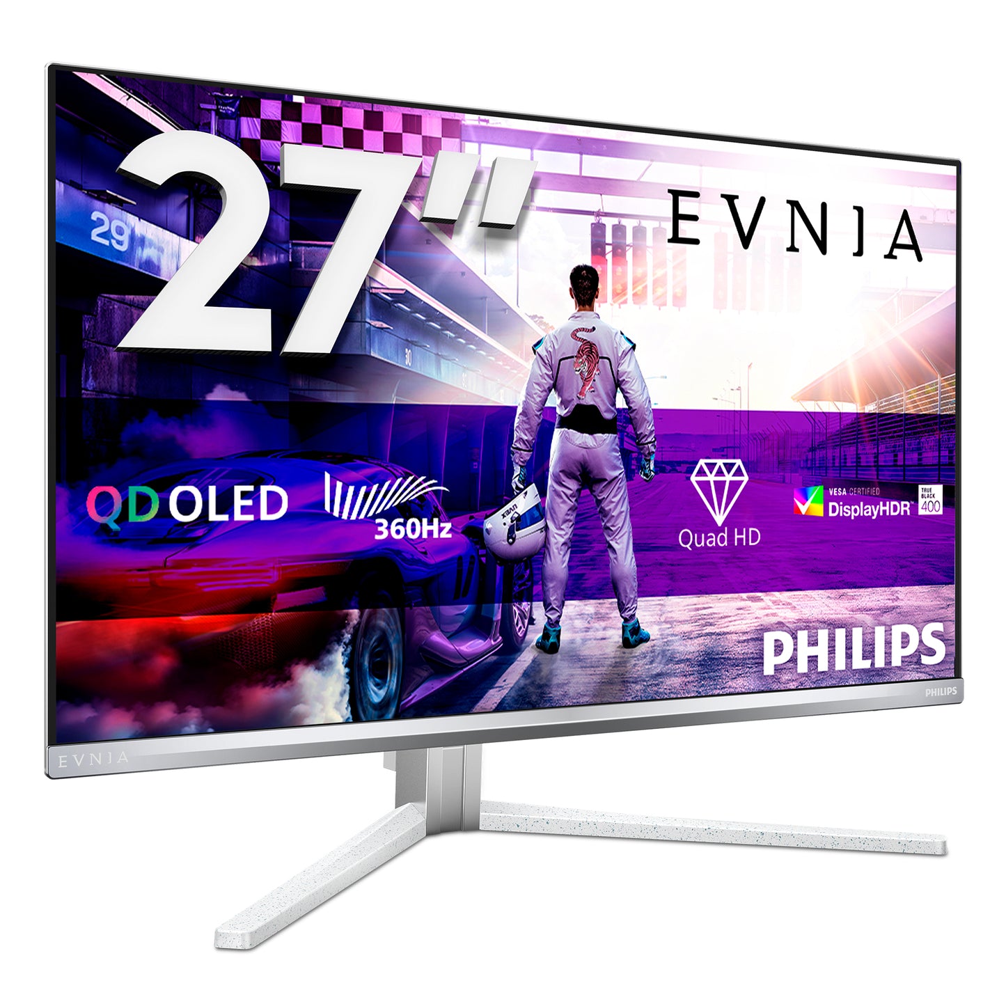 Philips Evnia 8000 27M2N8500/00 computer monitor 67.3 cm (26.5") 2560 x 1440 pixels Quad HD QD-OLED White