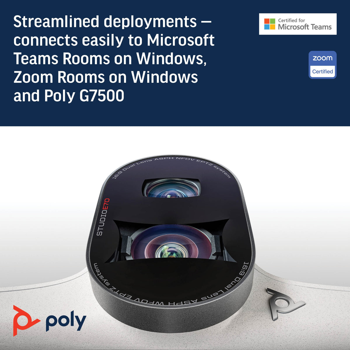 HP Poly Studio E70 Smart Camera