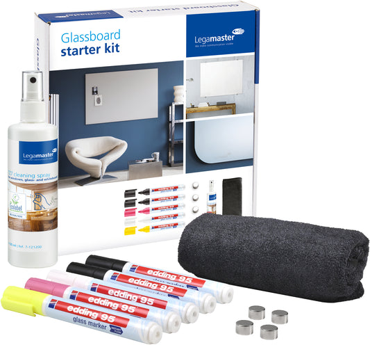 Legamaster glassboard starter kit 11-piece