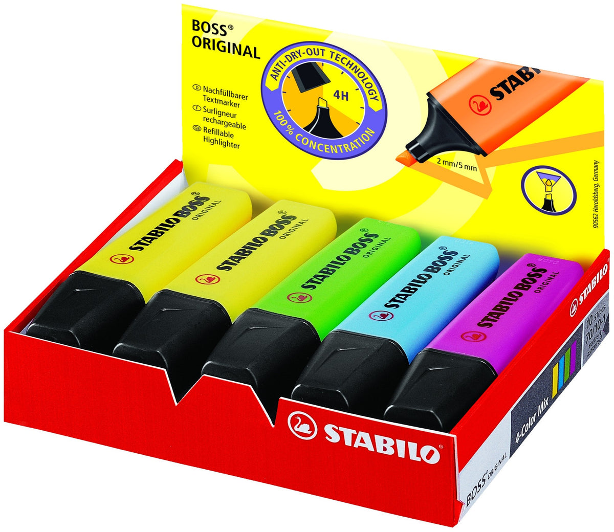 STABILO BOSS Original marker 10 pc(s) Multi