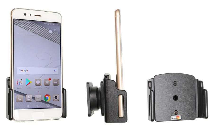 Brodit Universal Passiv mobilholder B:70-83 D:2-10 711042, Mobile phone/smartphone, Passive holder, Car, Black
