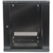 Intellinet 19" Network Cabinet - Wall Mount (Standard), 9U, 600mm Deep, Black, Flatpack, Max 60kg, Suitable also for use on desk or floor, Usable Depth 410mm, Metal & Glass Door, Back Panel, Removeable Sides, Parts for wall install (eg screws/rawl plugs)