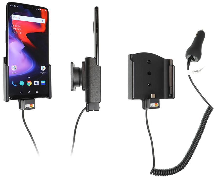 Brodit Active holder with cig-plug With tilt swivel. 2A charging. With USB A outlet in the cig-plug, 1A cha 712059, Mobile