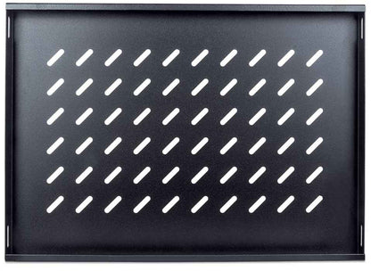 Intellinet 19" Fixed Shelf, 1U, 345mm Depth, Max 50kg, Black