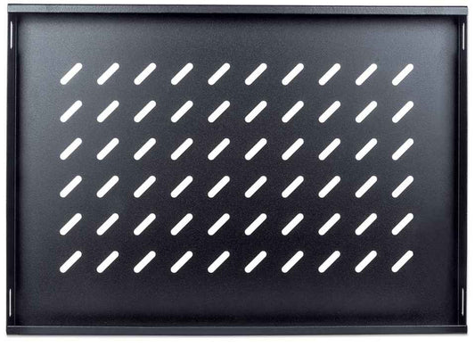 Intellinet 19" Fixed Shelf, 1U, 345mm Depth, Max 50kg, Black