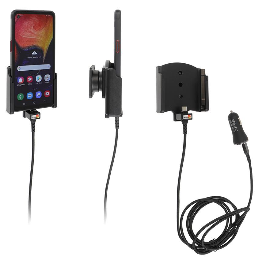 Brodit Active holder with cig-plug With magnetic tip. With USB-cable + cig-plug adapter with 2 USB ports: Q 721179, Mobile