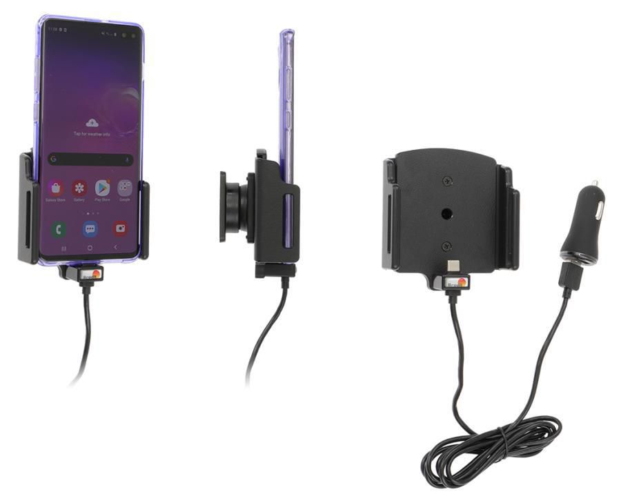 Brodit Active holder with cig-plug Adjustable holder with Type C connector. Fits for devices with and witho 721204, Mobile phone/Smartphone,