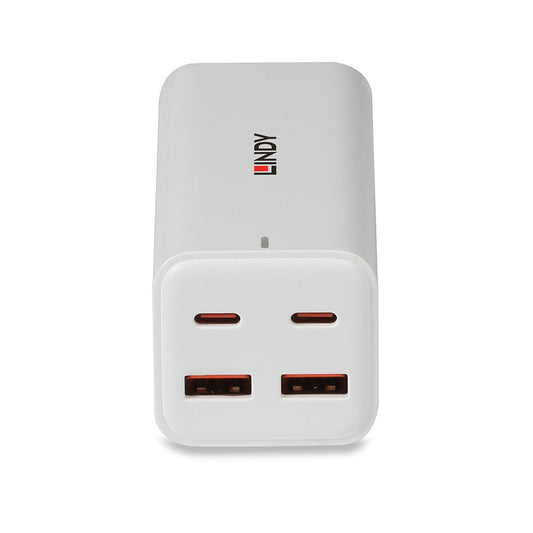 Lindy 100W 4-Port USB Type A & C GaN Charger