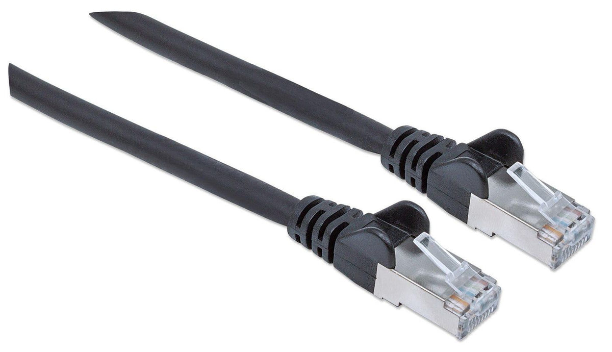 Intellinet LSOH Network Cable, Cat6, SFTP Network Patch Cable, Cat6, 5m, Black, Copper, S/FTP, LSOH / LSZH, PVC, Gold Plated Contacts, Snagless,