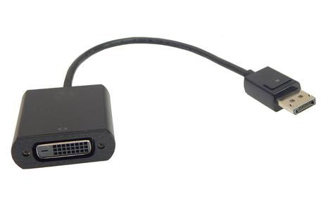 HP Display Port To Dvi Sl Adap 752660-001, DVI, DisplayPort, 752660-001, DVI, DisplayPort, Female, Male, Black