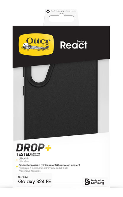 OtterBox React Series for Galaxy S24 FE, Black