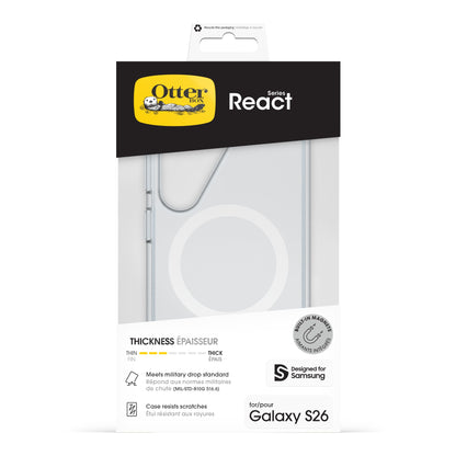 OtterBox React Magnets Series for Samsung Galaxy S26, transparent
