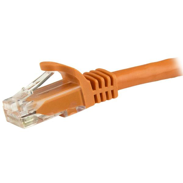 StarTech.com 1.5m CAT6 Ethernet Cable - Orange CAT 6 Gigabit Ethernet Wire -250MHz 100W PoE RJ45 UTP Network/Patch Cord Snagless w/Strain Relief Individually Tested