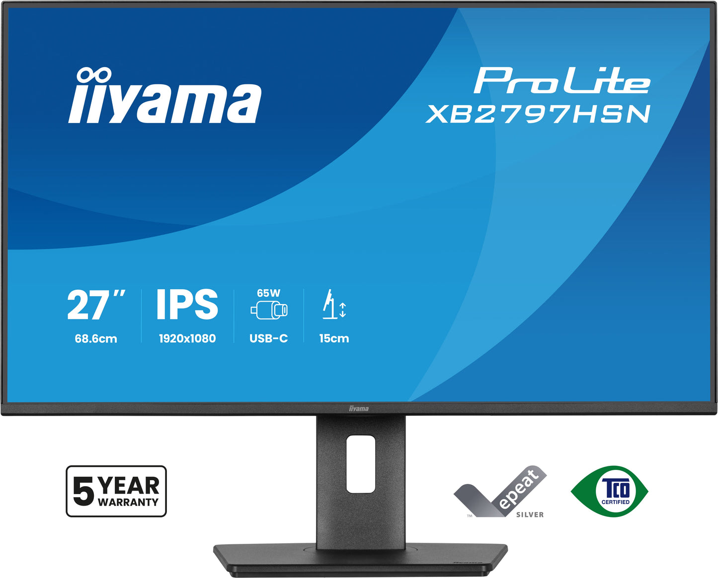 iiyama ProLite XB2797HSN-B1 computer monitor 68.6 cm (27") 1920 x 1080 pixels Full HD LCD Black
