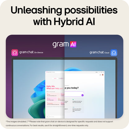LG Gram 16Z90TL-G 16" Hybrid AI Copilot+ Laptop - Intel® Core™ Ultra 7 256V, 512GB SSD, 16 GB RAM - Black - [2025]