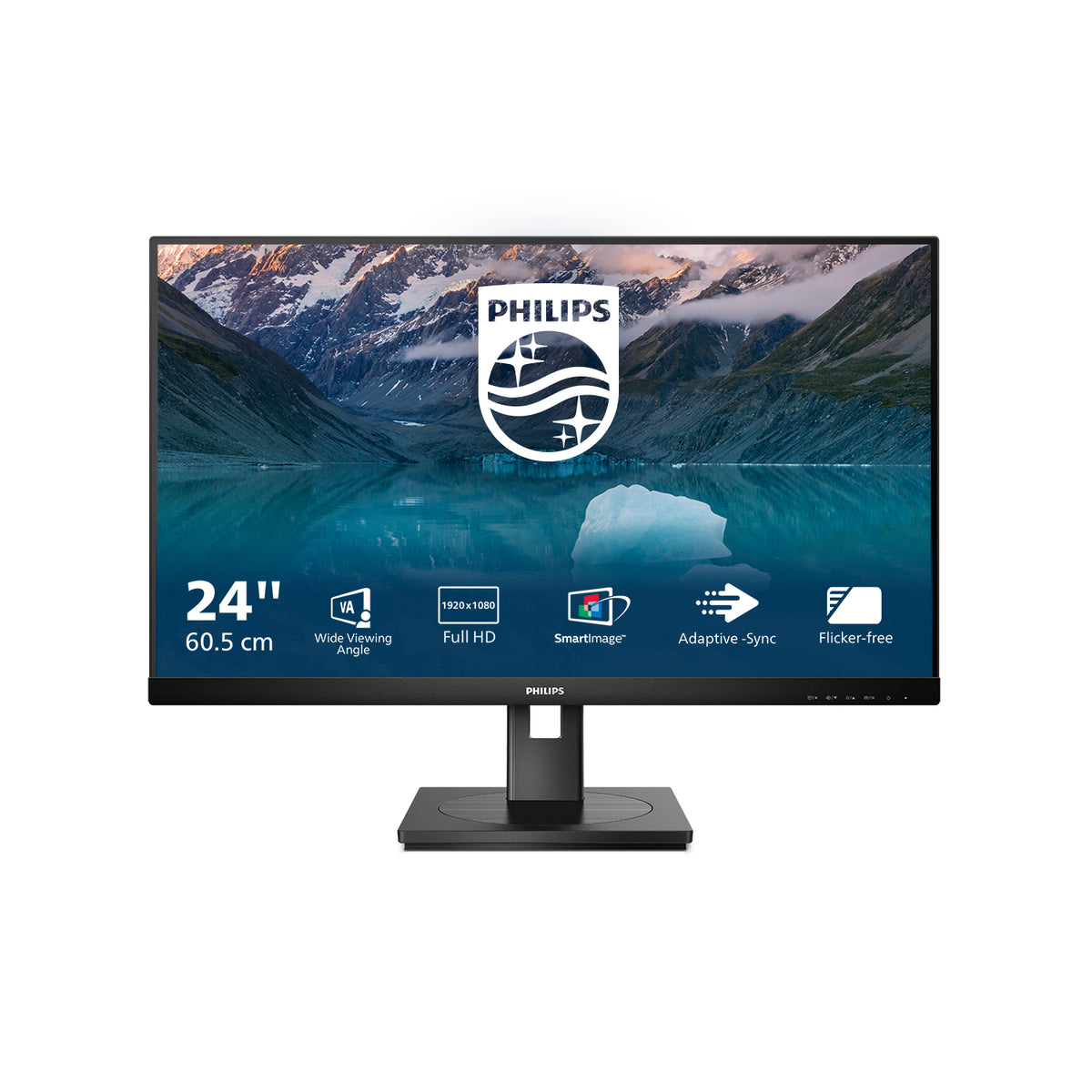 Philips S Line 242S9JML/00 computer monitor 60.5 cm (23.8") 1920 x 1080 pixels Full HD LCD Black