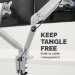 Fellowes Platinum Series Dual Monitor Arm - Monitor Mount for Two 8KG 40 Inch Screens - Adjustable Dual Monitor Desk Mount - Tilt 45° Pan 180ᵒ Swivel 360ᵒ Rotation 360ᵒ, VESA 75 x 75/100 x 100 - Silver