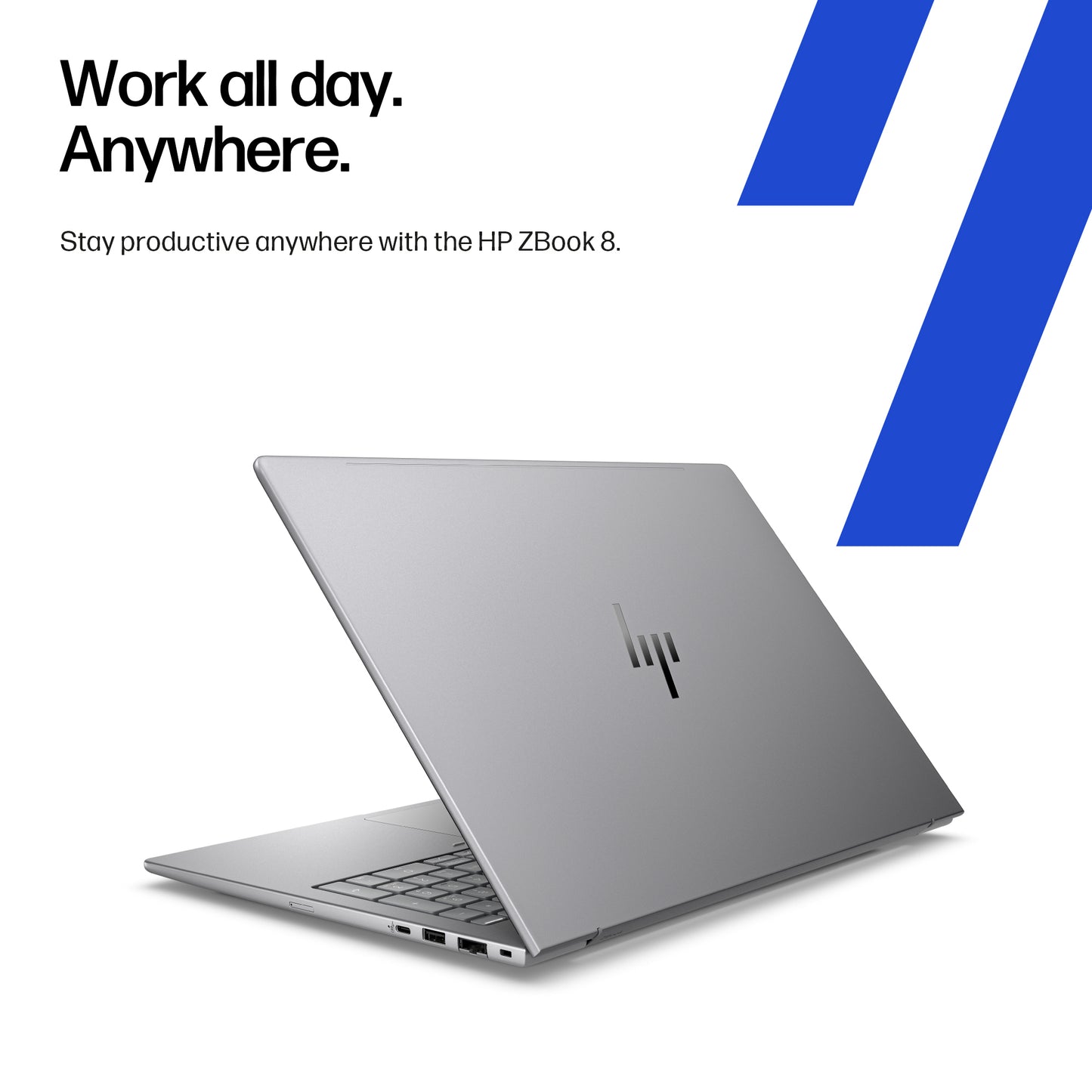 HP ZBook 8 G1i Wolf Pro Security Edition - Data Science Intel Core Ultra 7 255H Mobile workstation 35.6 cm (14") WQXGA 16 GB DDR5-SDRAM 512 GB SSD NVIDIA RTX 500 Ada Wi-Fi 7 (802.11be) Windows 11 Pro AI Workstation, AI PC Silver