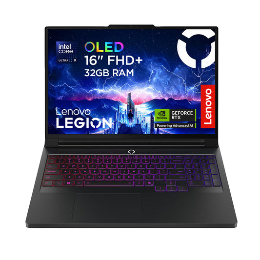 Lenovo Legion Pro 7 16IAX10H Intel Core Ultra 9 275HX Laptop 40.6 cm (16") WQXGA 32 GB DDR5-SDRAM 1 TB SSD NVIDIA GeForce RTX 5080 Wi-Fi 7 (802.11be) Windows 11 Home Black English