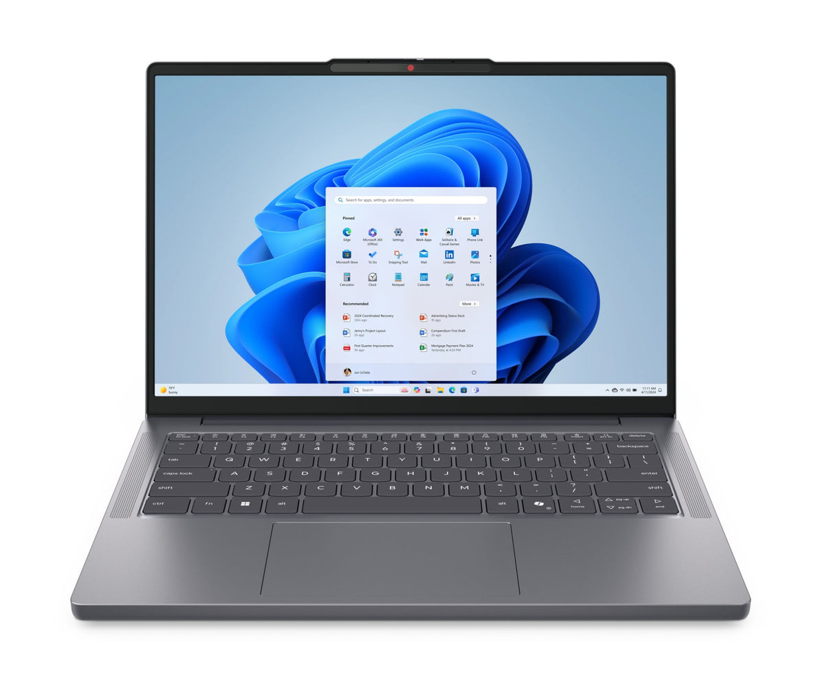 Lenovo IdeaPad Slim 3 14ARP10 AMD Ryzen™ 5 150 Laptop 35.6 cm (14") WUXGA 8 GB DDR5-SDRAM 256 GB SSD Wi-Fi 7 (802.11be) Windows 11 Home in S mode Grey English