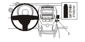 Brodit ProClip mouning bracket Fits Citroen C1 06-14 Peugeot 107 06-14, Toyota AYGO 06-14