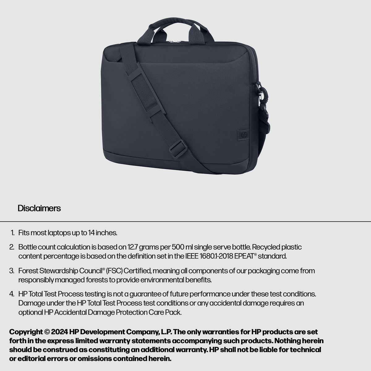HP Everyday 14-inch Laptop Briefcase