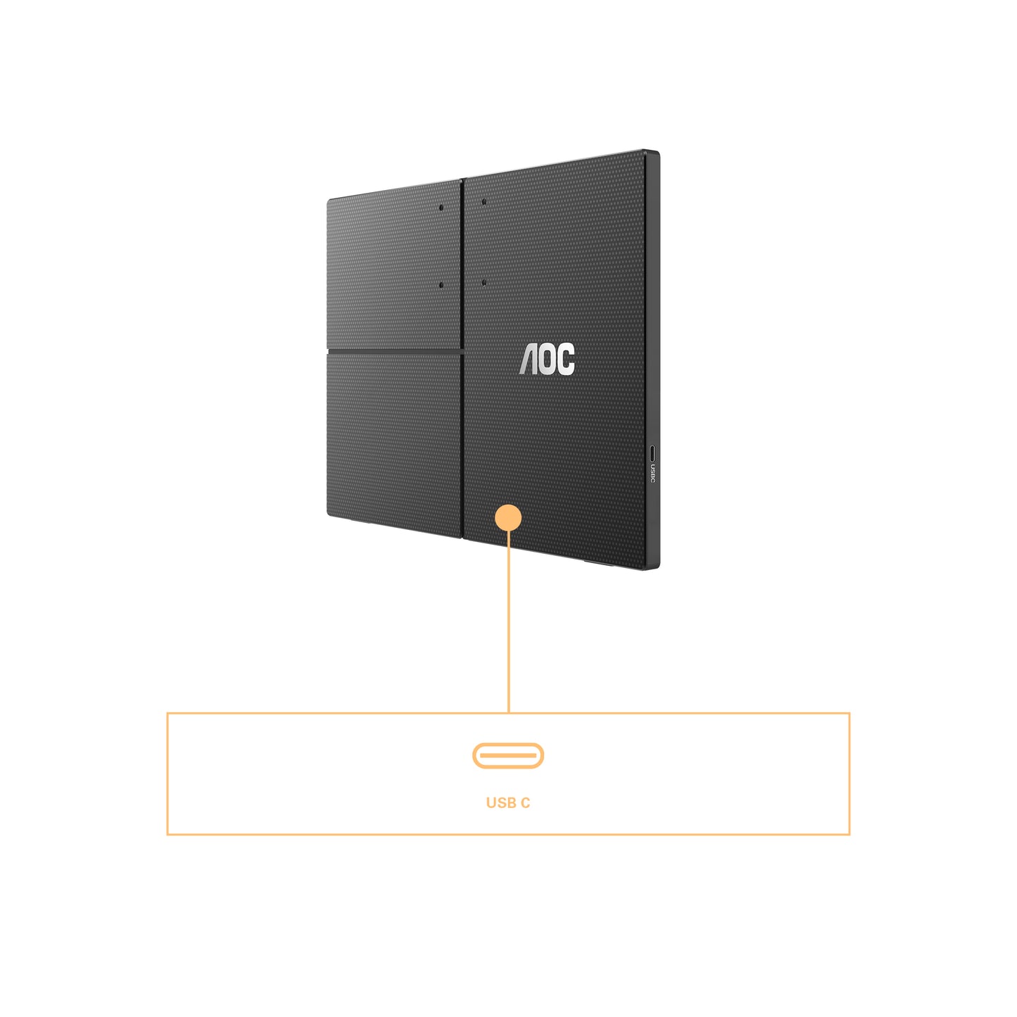 AOC 16T3EA portable TV/monitor Black 39.6 cm (15.6") 1920 x 1080 pixels