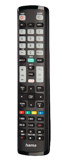 Hama 00221060 remote control IR Wireless TV Press buttons