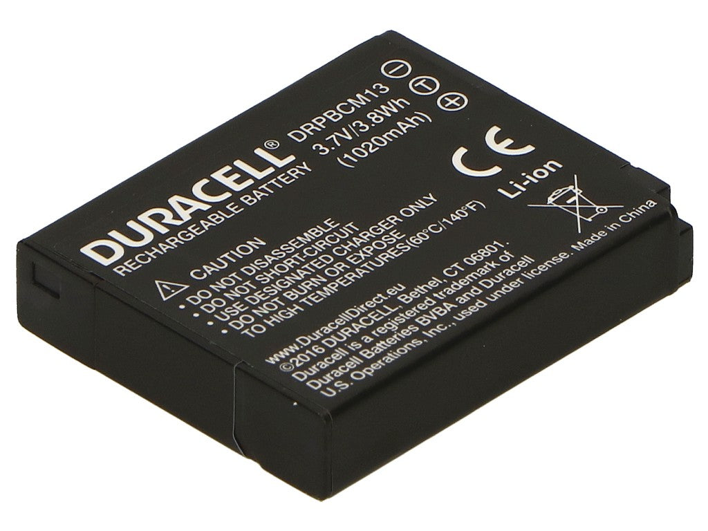 Duracell Camera Battery - replaces Panasonic DMW-BCM13 Battery