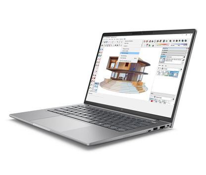 HP ZBook 8 G1i Wolf Pro Security Edition - Data Science Intel Core Ultra 7 255H Mobile workstation 35.6 cm (14") WQXGA 16 GB DDR5-SDRAM 512 GB SSD NVIDIA RTX 500 Ada Wi-Fi 7 (802.11be) Windows 11 Pro AI Workstation, AI PC Silver
