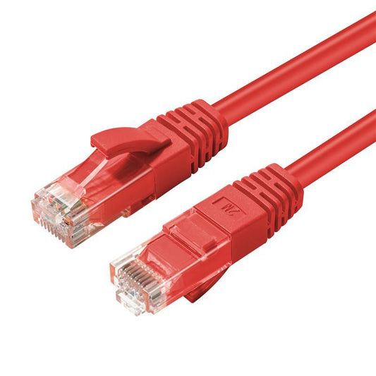 Microconnect MC-UTP6A01R networking cable Red 1 m Cat6a U/UTP (UTP) Round