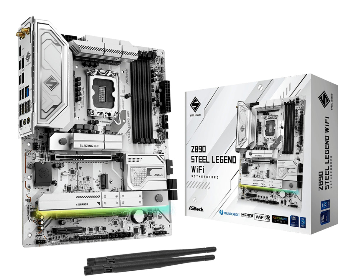Asrock Z890 Steel Legend WiFi Intel Z890 LGA 1851 (Socket V1) ATX