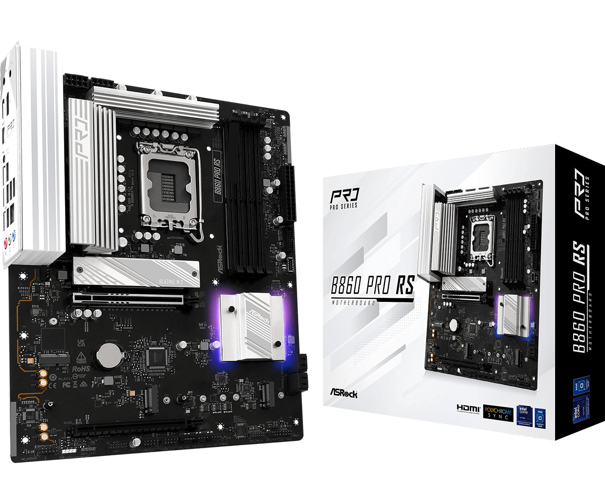 Asrock B860 Pro RS Intel B860 LGA 1851 (Socket V1) ATX