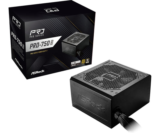 Asrock PRO-750G power supply unit 750 W 24-pin ATX ATX Black