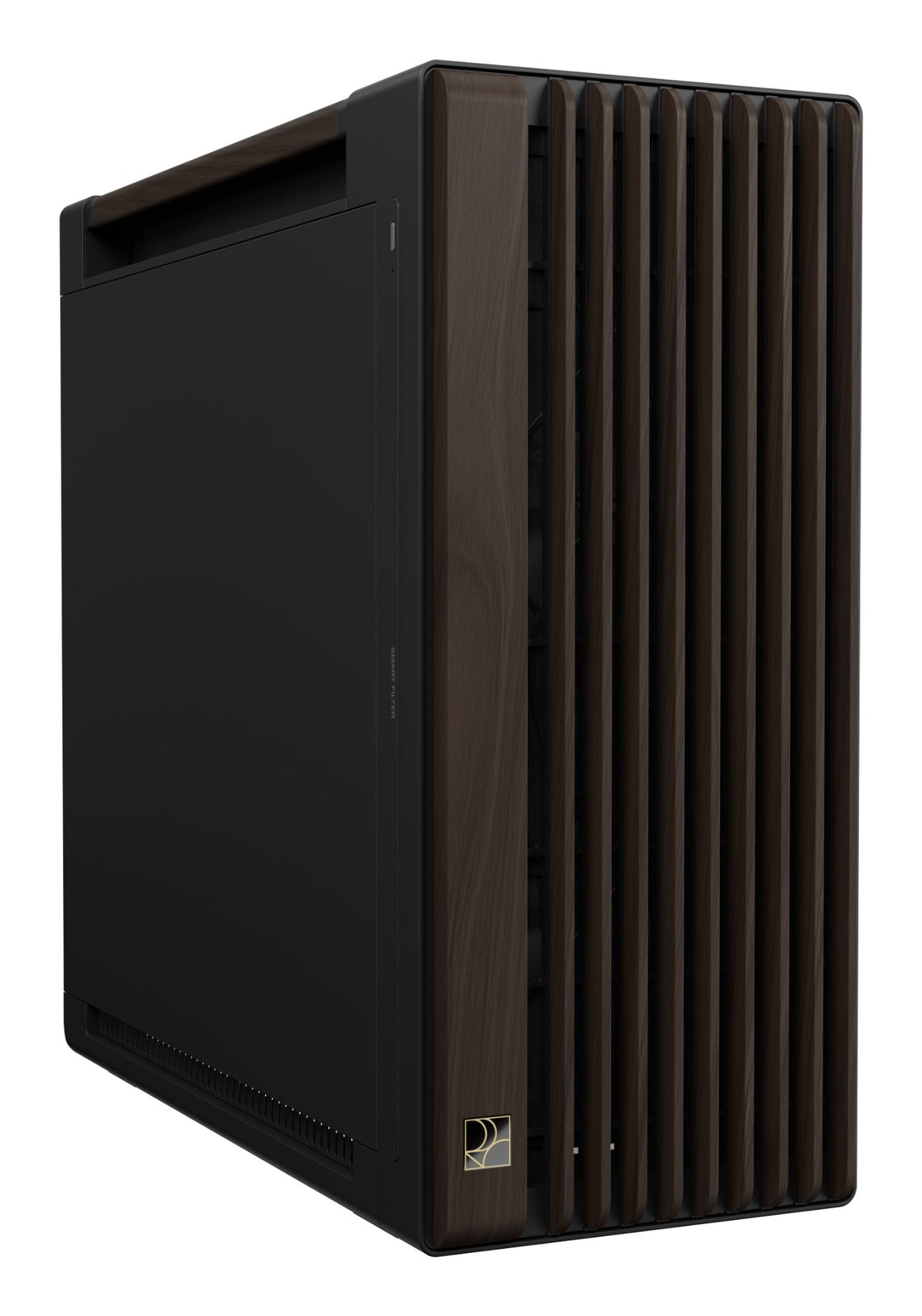 ASUS ProArt PA602 Wood Edition Modern Black - Metal Panel Midi Tower Black, Wood