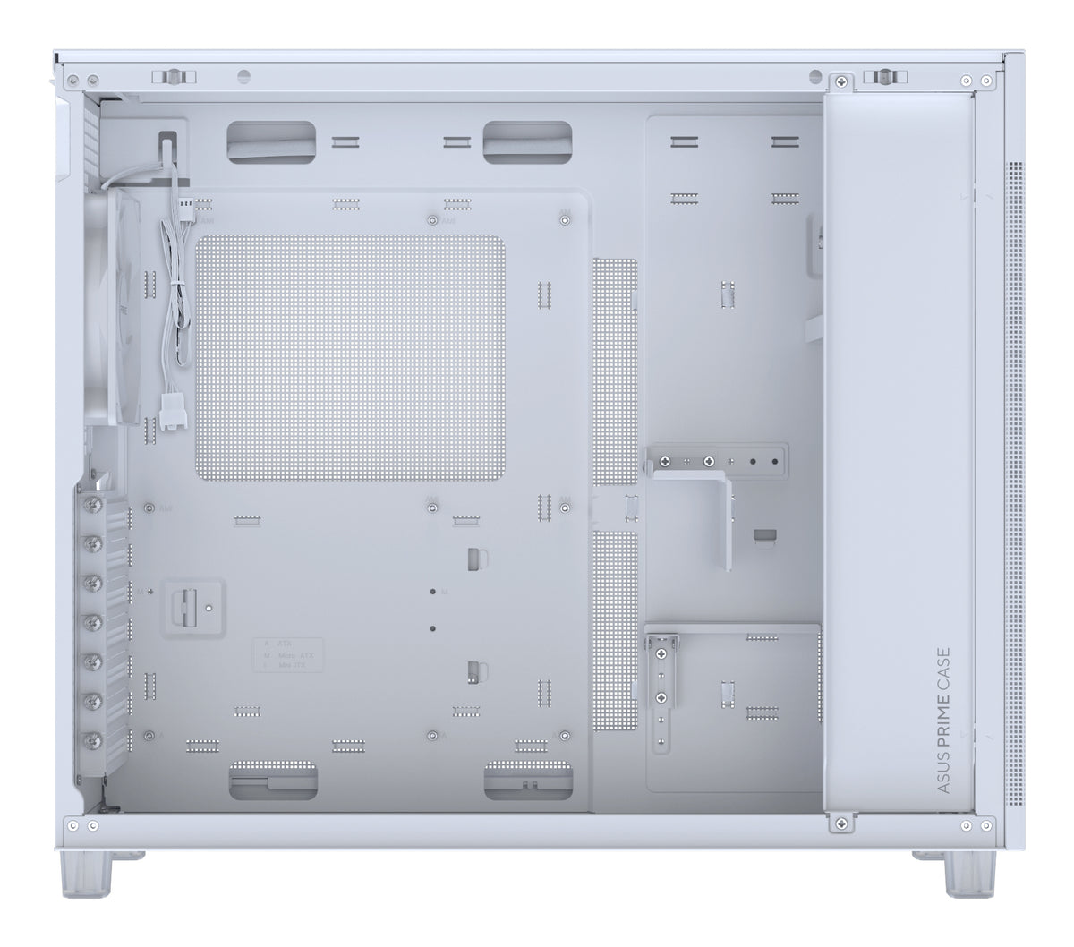 ASUS PRIME AP303 TG White Midi Tower