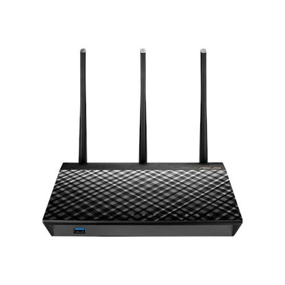 ASUS RT-AC1900U wireless router Gigabit Ethernet Dual-band (2.4 GHz / 5 GHz) Black