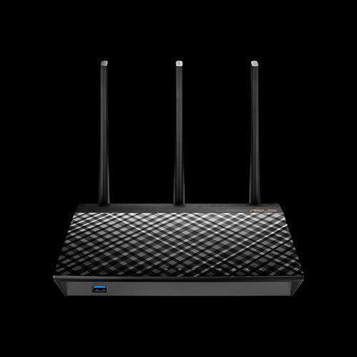 ASUS RT-AC1900U wireless router Gigabit Ethernet Dual-band (2.4 GHz / 5 GHz) Black